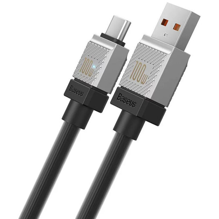 کابل تایپ سی فست شارژ 100 وات باسئوس CoolPlay Series CAKW00060 طول 1 متر
