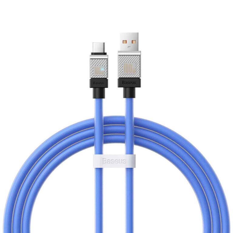 کابل تایپ سی فست شارژ 100 وات باسئوس CoolPlay Series CAKW00060 طول 1 متر