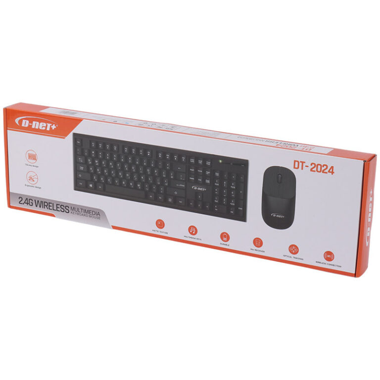 کیبورد و موس بی سیم دی نت پلاس DT-2024
