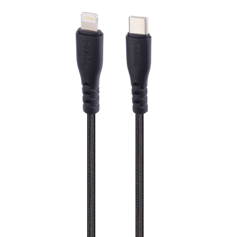 شارژر دیواری 20 وات یسیدو YC44 PD 3A + کابل تبدیل آیفونی