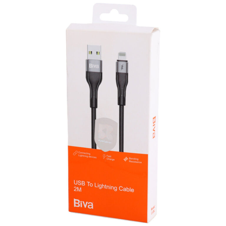 کابل لایتنینگ فست شارژ 3 آمپر بیوا C-20L طول 2 متر