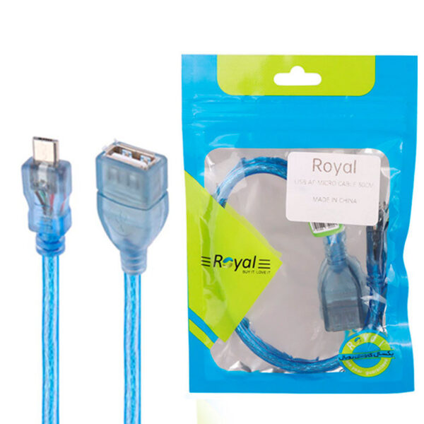 کابل تبدیل USB OTG به MicroUSB رویال Royal