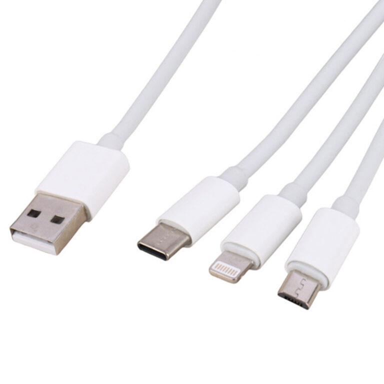 کابل سه سر فست شارژ 3 آمپر ارلدام EC-IMC018 طول 1.2 متر