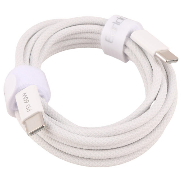 کابل دو سر تایپ سی فست شارژ 60 وات ارلدام EC-190C-C طول 2 متر