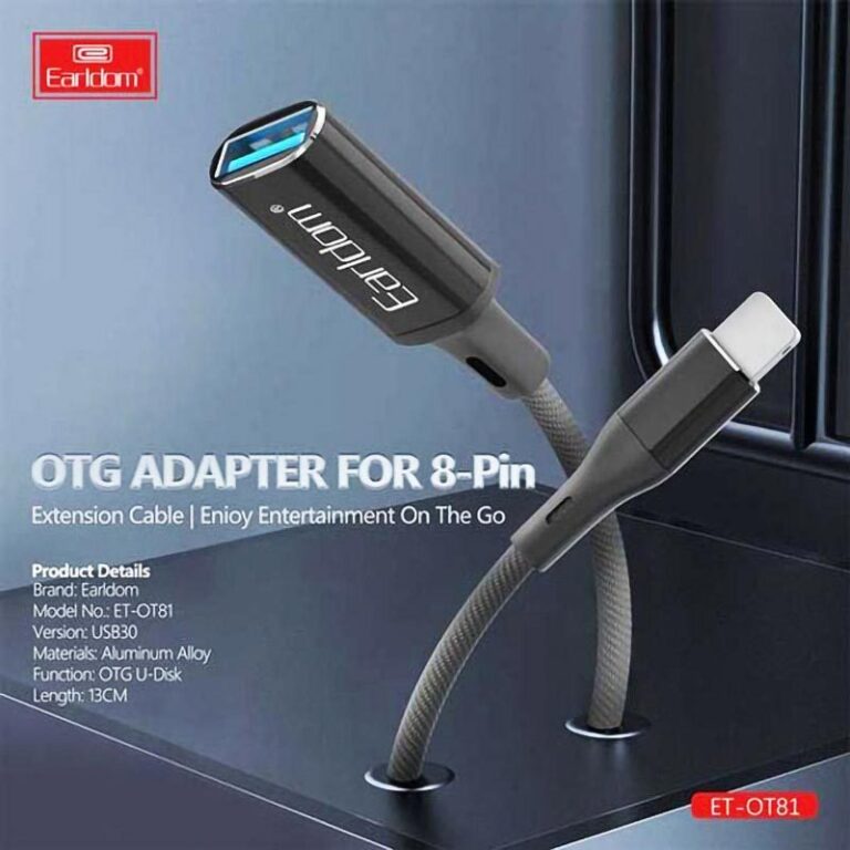 تبدیل USB OTG به لایتنینگ ارلدام ET-OT81