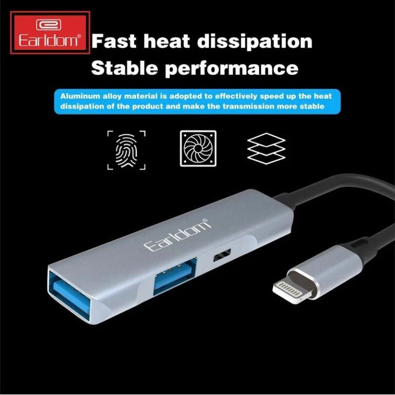 هاب 3 پورت Lightning ارلدام ET-HUB11