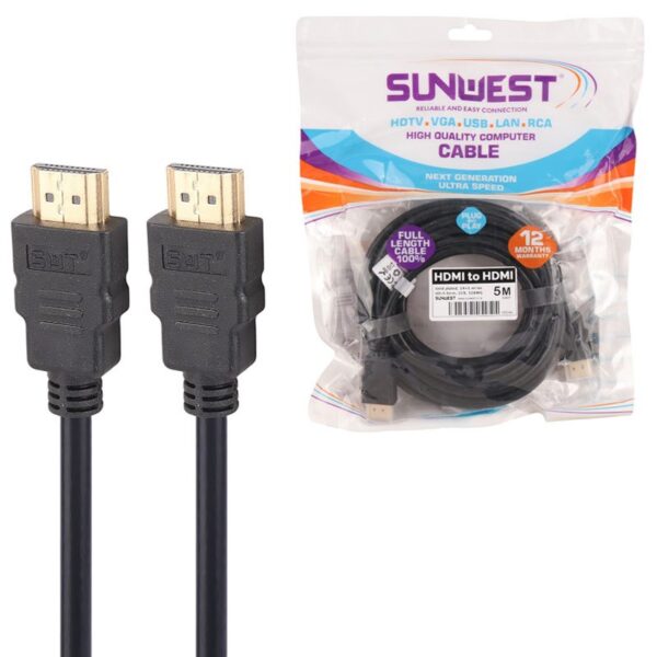 کابل HDMI سان وست Sunwest طول 5 متر