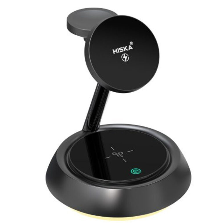 شارژر بی سیم فست شارژ و استند رومیزی Hiska HR-13 15W