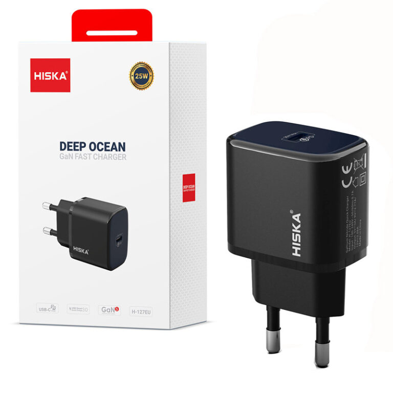 شارژر دیواری 25 وات هیسکا H-127EU GAN PD QC3.0 3A