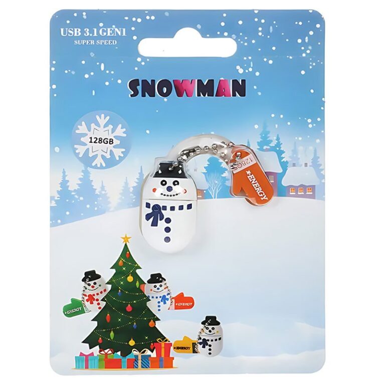 فلش عروسکی 128 گیگ ایکس انرژی X-Energy Snowman USB3.1