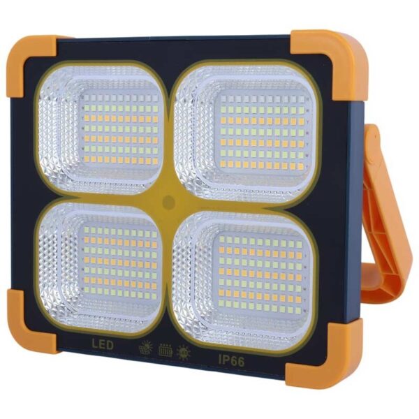 پروژکتور سیار شارژی و پاور بانک خورشیدی Solar LED Light XJ-K3