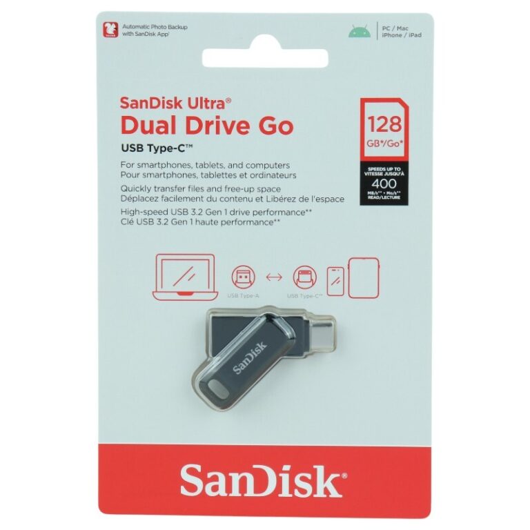 فلش 128 گیگ سن دیسک SanDisk Ultra Dual Drive Go OTG Type-C USB3.2