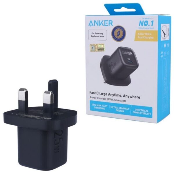 شارژر دیواری 25 وات انکر A2656 PD 3A