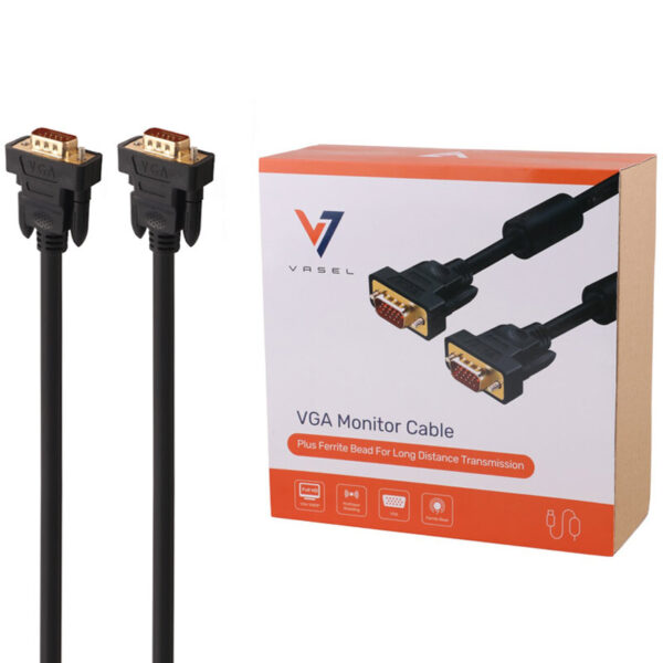 کابل VGA واصل Vasel طول 20 متر
