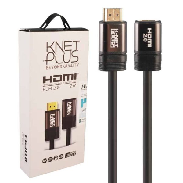 کابل افزایش طول Knet Plus KP-A121 HDMI 4K 2m