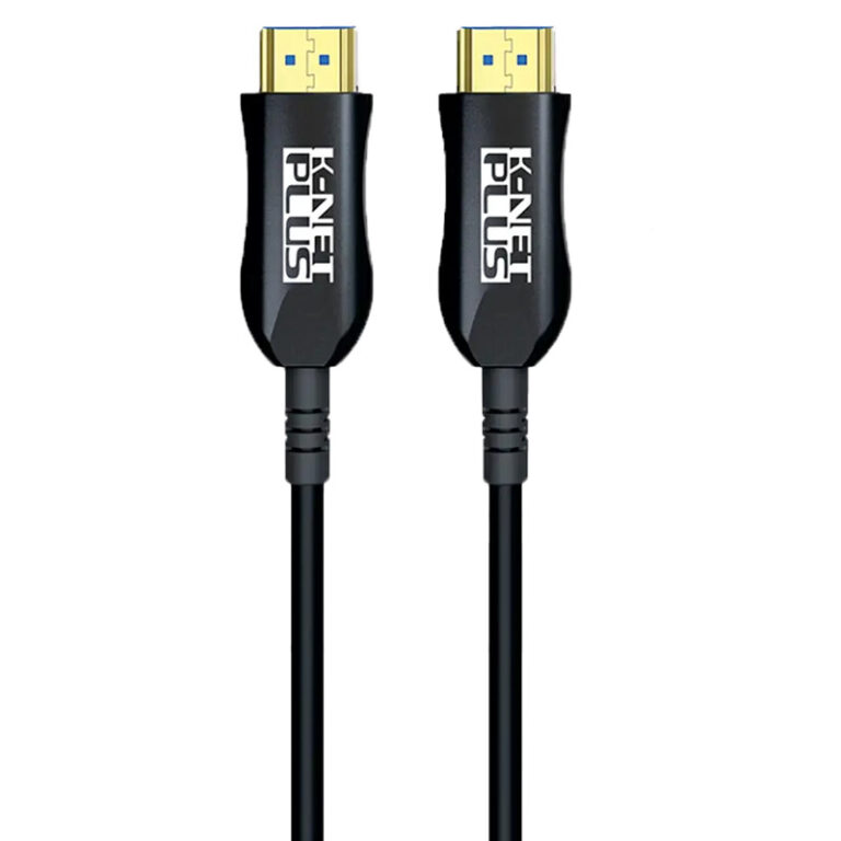 کابل HDMI 4K فیبر نوری کی نت پلاس KP-A153 طول 120 متر