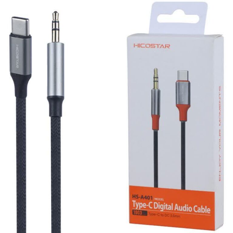 کابل تبدیل Type-C به AUX هایکو استار HS-A401 طول 1 متر