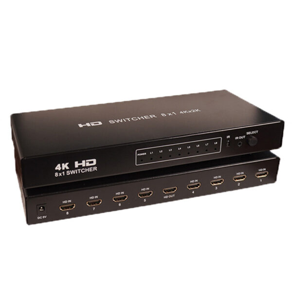سوییچ 8 پورت HDMI کی نت K-S728 + ریموت کنترل