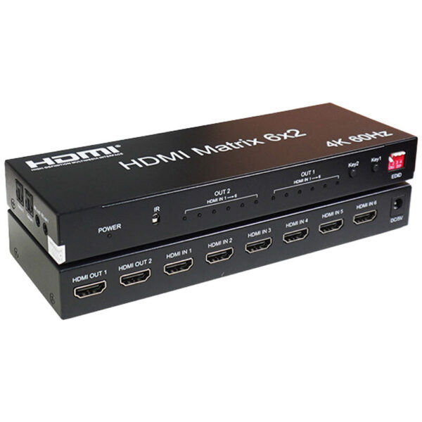 ماتریکس 6 در 2 HDMI کی نت K-M62 + ریموت کنترل