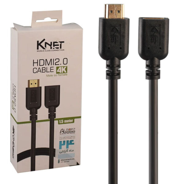 کابل افزایش طول K-net K-C216 HDMI 4K 1.5m