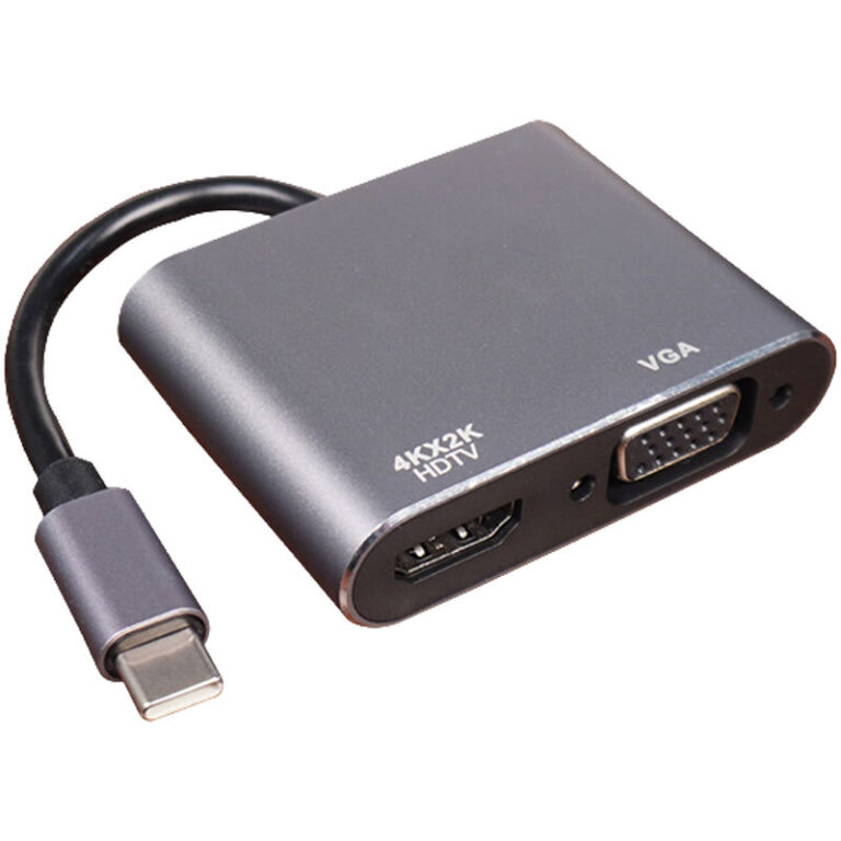 تبدیل Type-C به HDMI/VGA کی نت K-CO16
