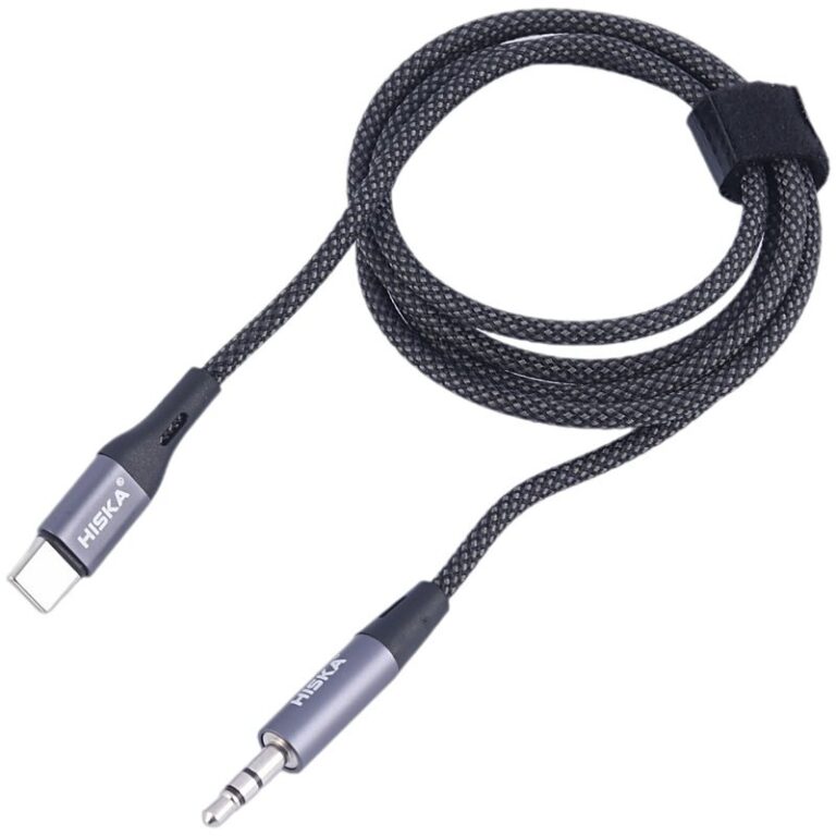 کابل تبدیل Type-C به AUX هیسکا W45 طول 1 متر