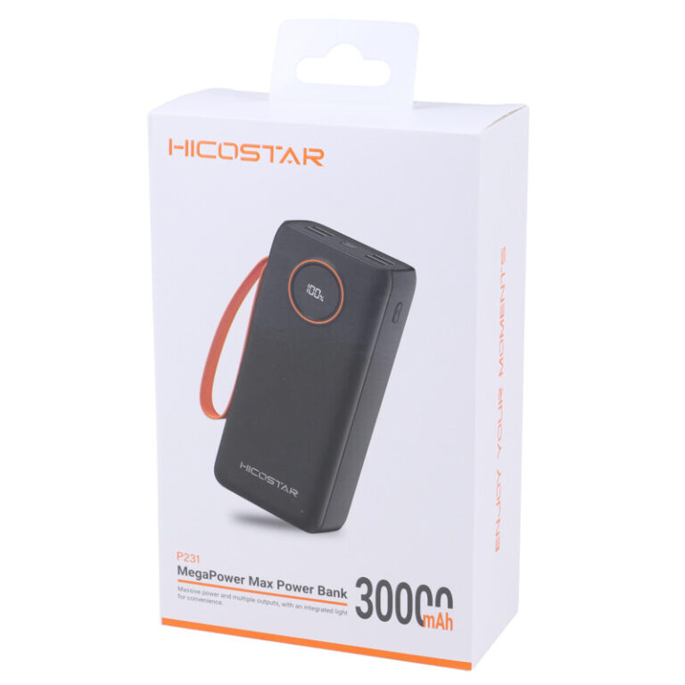 پاور بانک فست شارژ هایکو استار P231 PD 22.5W ظرفیت 30000 میلی آمپر ساعت