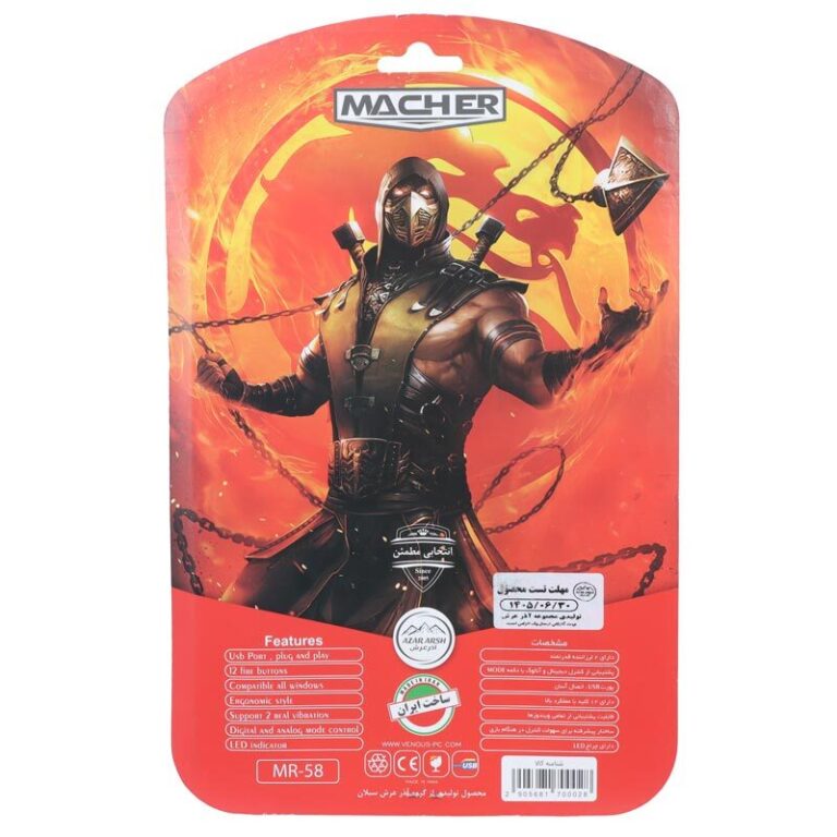 دسته بازی دوبل شوکدار Macher MR-58 PC