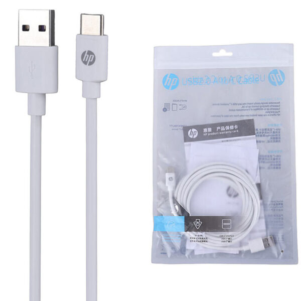 کابل تایپ سی فست شارژ 3 آمپر اچ پی DHC-TC100 طول 3 متر