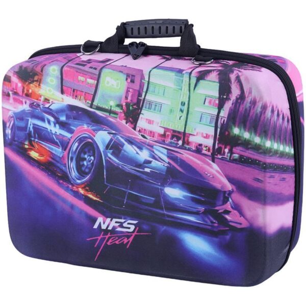 کیف کنسول بازی PS5 Slim طرح NFS Heat کد 2 + نگهدارنده هدست