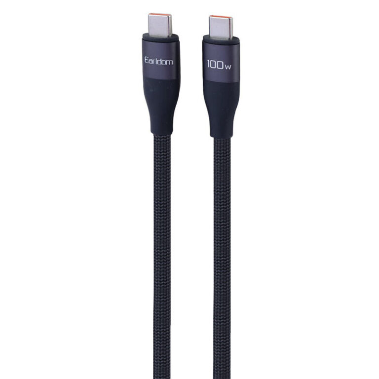 کابل دو سر تایپ سی فست شارژ 100 وات ارلدام EC-213C-C طول 1 متر