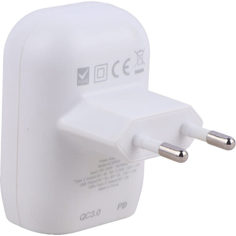 شارژر دیواری بودی AC339VE 20 وات با دو پورت QC3.0 و PD