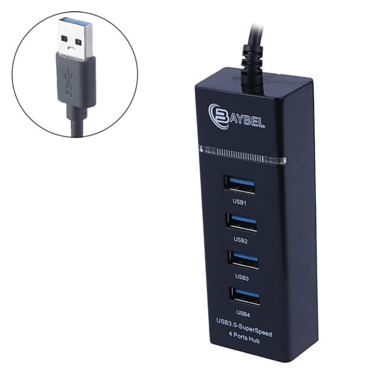 هاب 4 پورت USB3.0 بایبل H-95