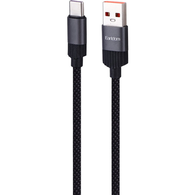 کابل تایپ سی فست شارژ 3 آمپر ارلدام EC-207C طول 1 متر