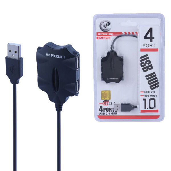 هاب 4 پورت USB ایکس پی پروداکت H-801U