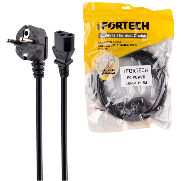 کابل برق Ifortech 1.5m PC کد 1