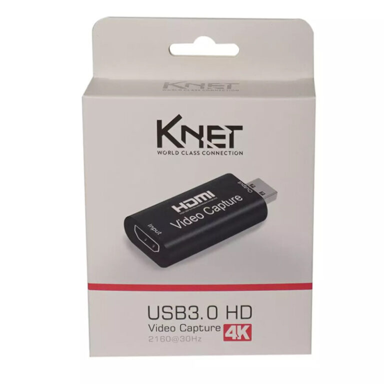 کارت کپچر اکسترنال Knet مدل K-CA03 HDMI به USB3.0