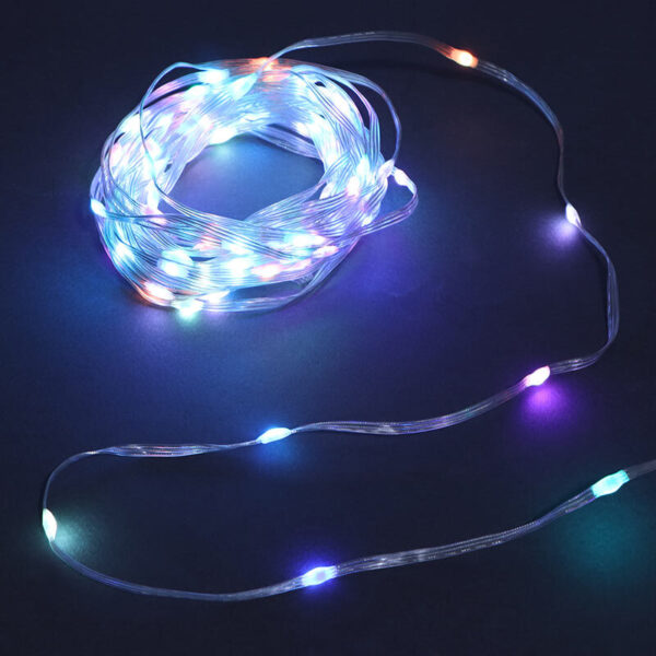 ریسه مفتولی رنگی FAIRY LIGHTS LED طول 10 متر + ریموت کنترل