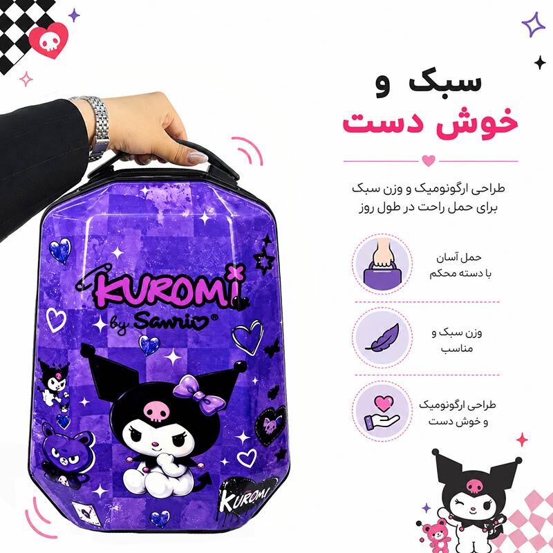 کوله پشتی مارینوکس مارول MS1050 طرح کرومی بنفش - تصویر 11