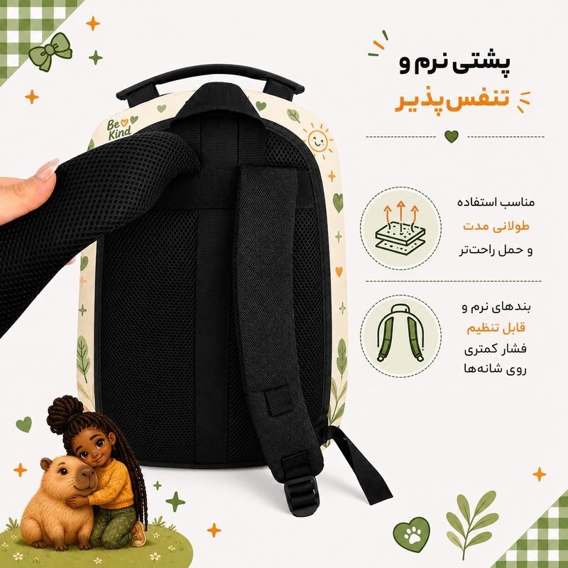 کوله پشتی مارینوکس مارول MS1050 طرح دختر - تصویر 2