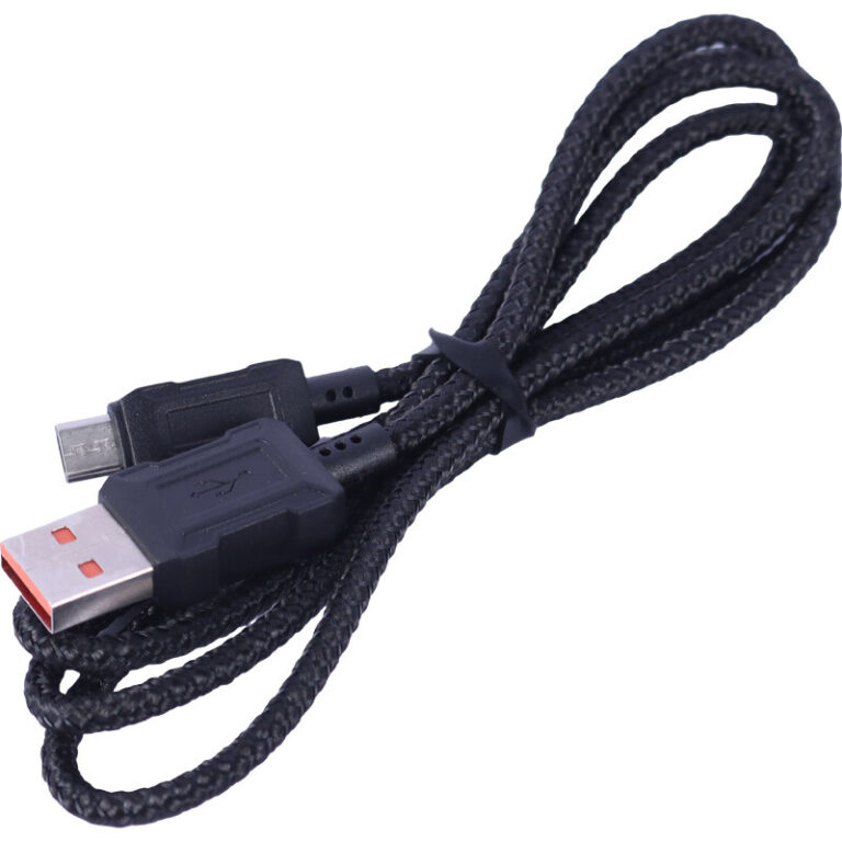 کابل میکرو یو اس بی فست شارژ 3 آمپر دنمن D80V طول 1 متر