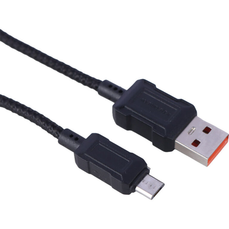 کابل میکرو یو اس بی فست شارژ 3 آمپر دنمن D80V طول 1 متر