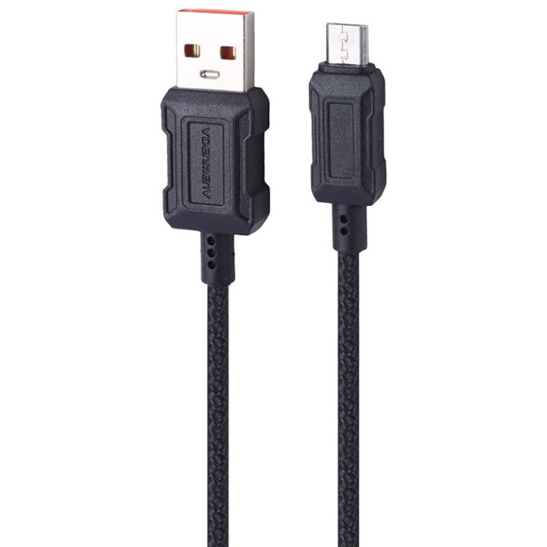 کابل میکرو یو اس بی فست شارژ 3 آمپر دنمن D80V طول 1 متر