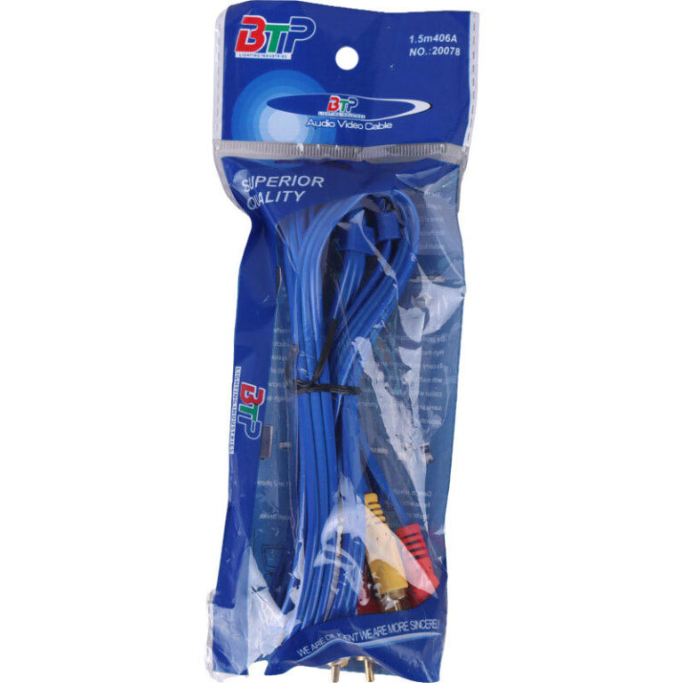 کابل 3 به 3 بی تی پی 406A No.20078 AV RCA طول 1.5 متر