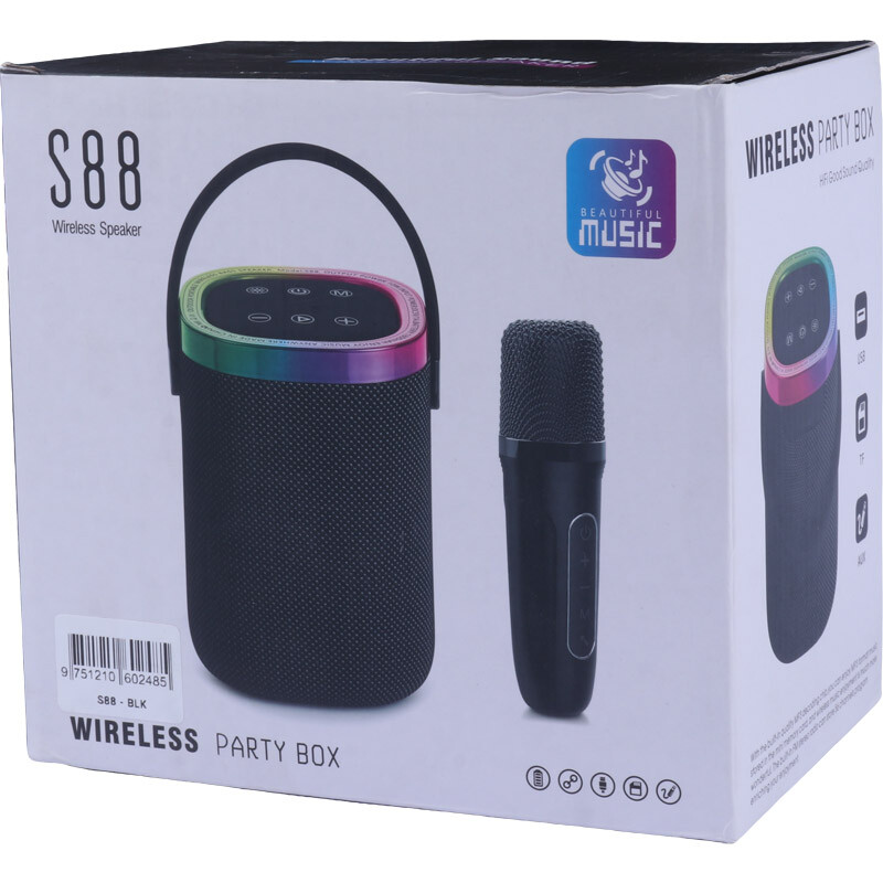 اسپیکر بلوتوثی S88 + میکروفون - تصویر 2