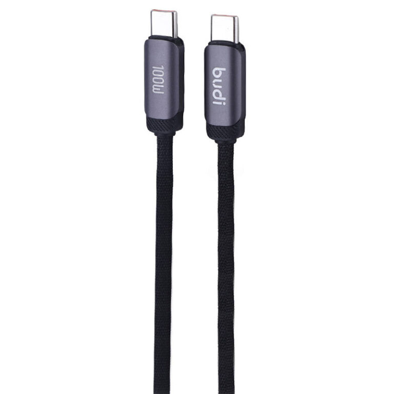 کابل دو سر تایپ سی فست شارژ 100 وات بودی DC266TT12 طول 1.2 متر