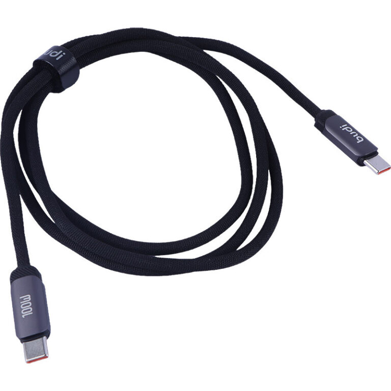 کابل دو سر تایپ سی فست شارژ 100 وات بودی DC266TT12 طول 1.2 متر