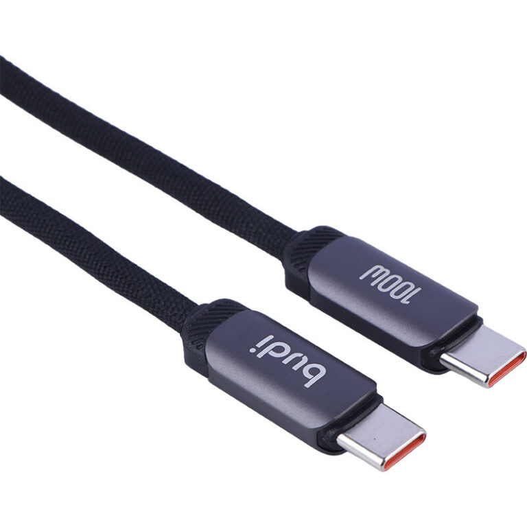 کابل دو سر تایپ سی فست شارژ 100 وات بودی DC266TT12 طول 1.2 متر