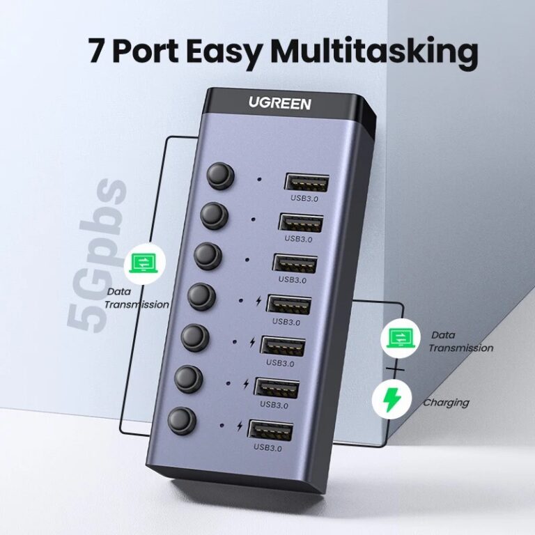 هاب 7 پورت USB3.0 یوگرین CM481-90307