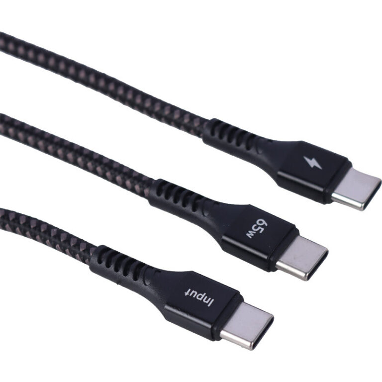 کابل دو سر فست شارژ 65 وات بودی DC210C2C12 طول 1.2 متر